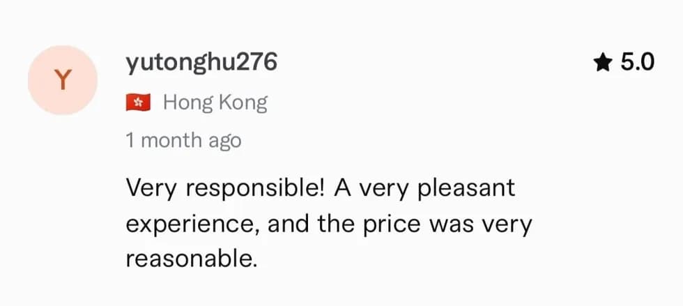 Fiverr review screenshot showing KhanCopyX five-star writing service experience